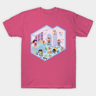 Dollhouse Playground and Happy Kids T-Shirt